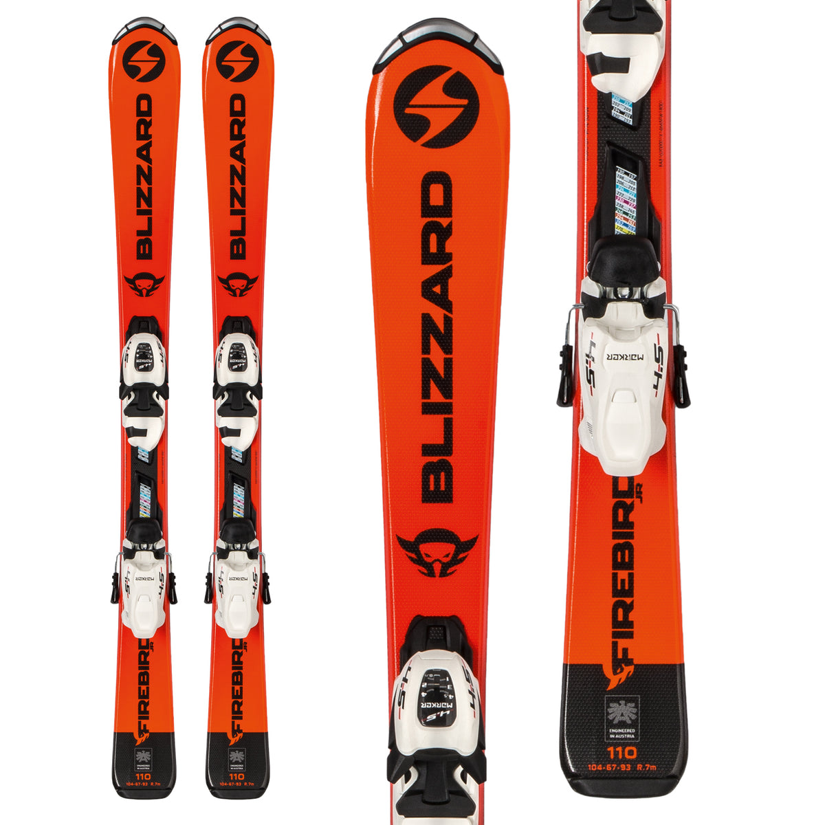 Blizzard Firebird Jr Skis + 4.5 FDT Bindings - Kids' 2019