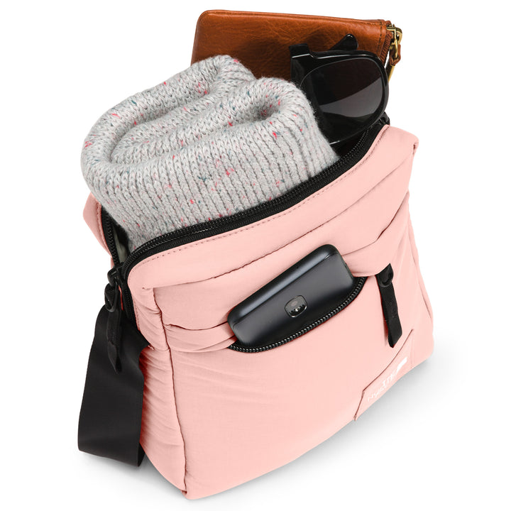 The North Face City Voyager Crossbody Bag Evening Sand Pink/TNF Black