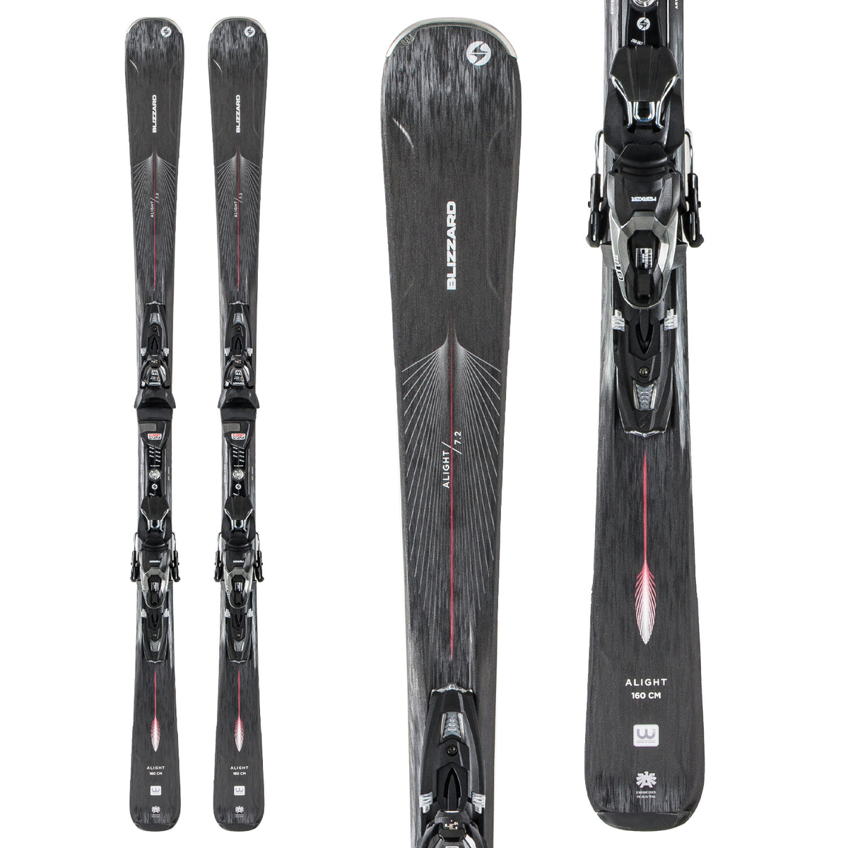 Blizzard Alight 7.2 Skis + TLT10 Demo Bindings - Women's 2020