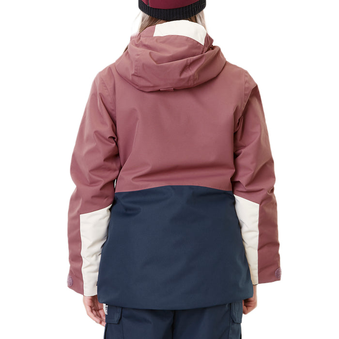Picture Organic Naika Jacket - Girls' Rose Taupe/Dark Blue