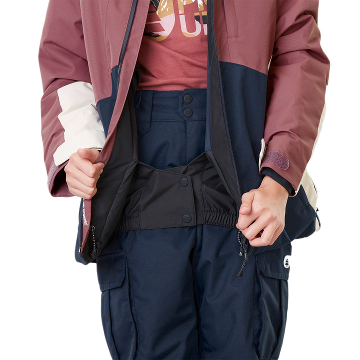Picture Organic Naika Jacket - Girls' Rose Taupe/Dark Blue