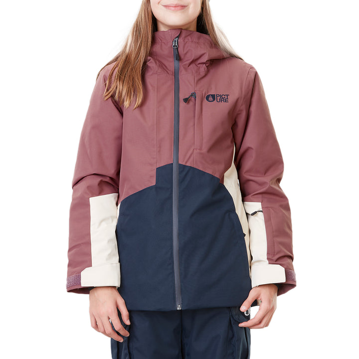 Picture Organic Naika Jacket - Girls' Rose Taupe/Dark Blue