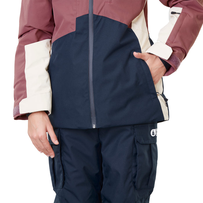 Picture Organic Naika Jacket - Girls' Rose Taupe/Dark Blue
