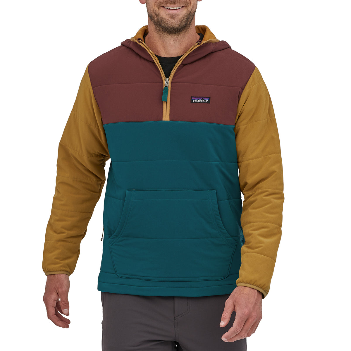 Patagonia Pack In Pullover Hoodie - Men's Dark Borealis Green