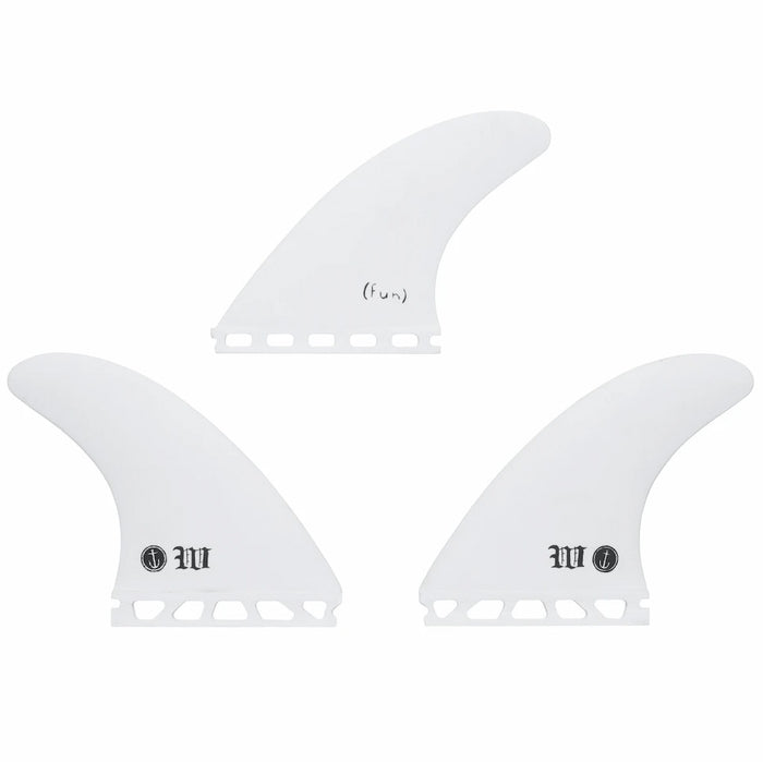 Captain Fin Wade Goodall Single Tab Tri Fin Set White