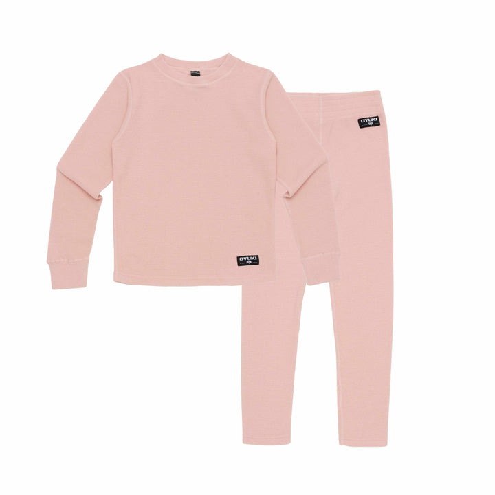 Oyuki Fleece Base Layer Set - Kids' Dusty Pink