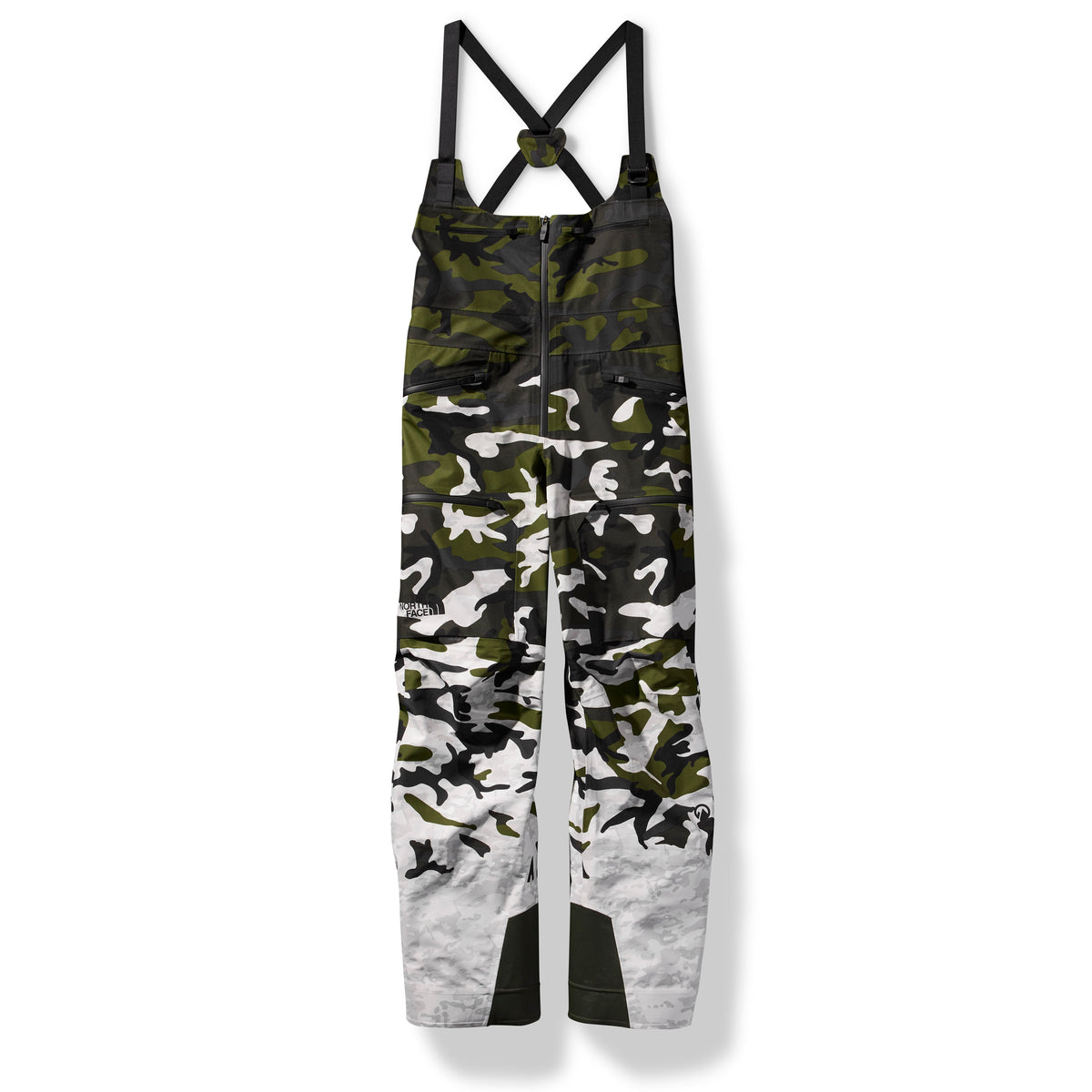 The North Face A-CAD FUTURELIGHT™ Bibs - Women's TNF White Multi Camo Bottom Print