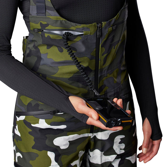 The North Face A-CAD FUTURELIGHT™ Bibs - Women's TNF White Multi Camo Bottom Print