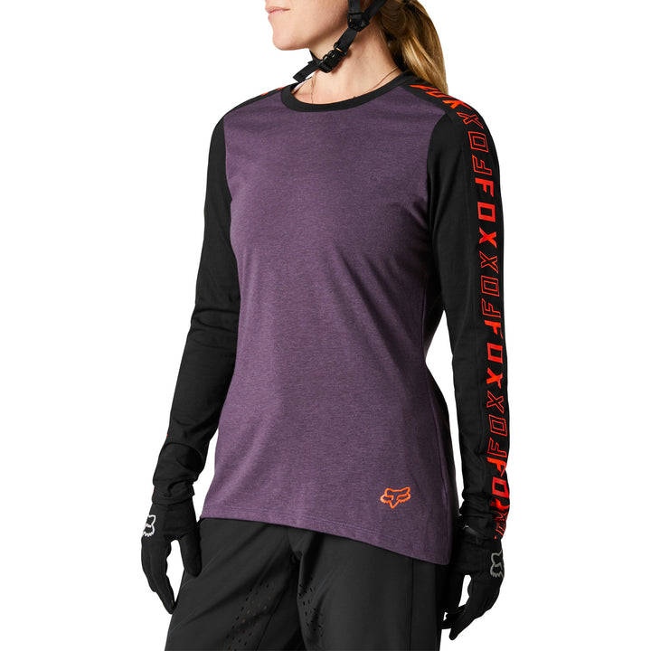 Fox Ranger DR LS Jersey - Women's Black/Purple