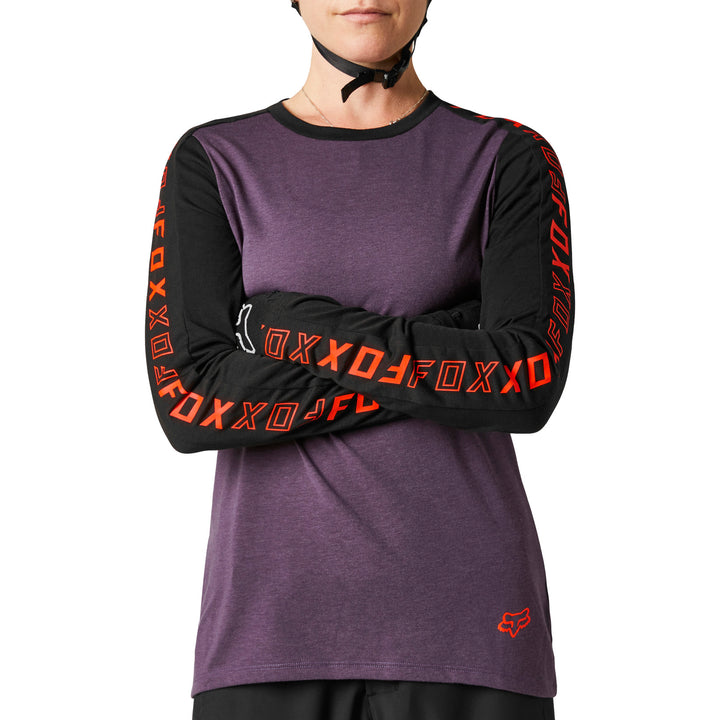 Fox Ranger DR LS Jersey - Women's Black/Purple