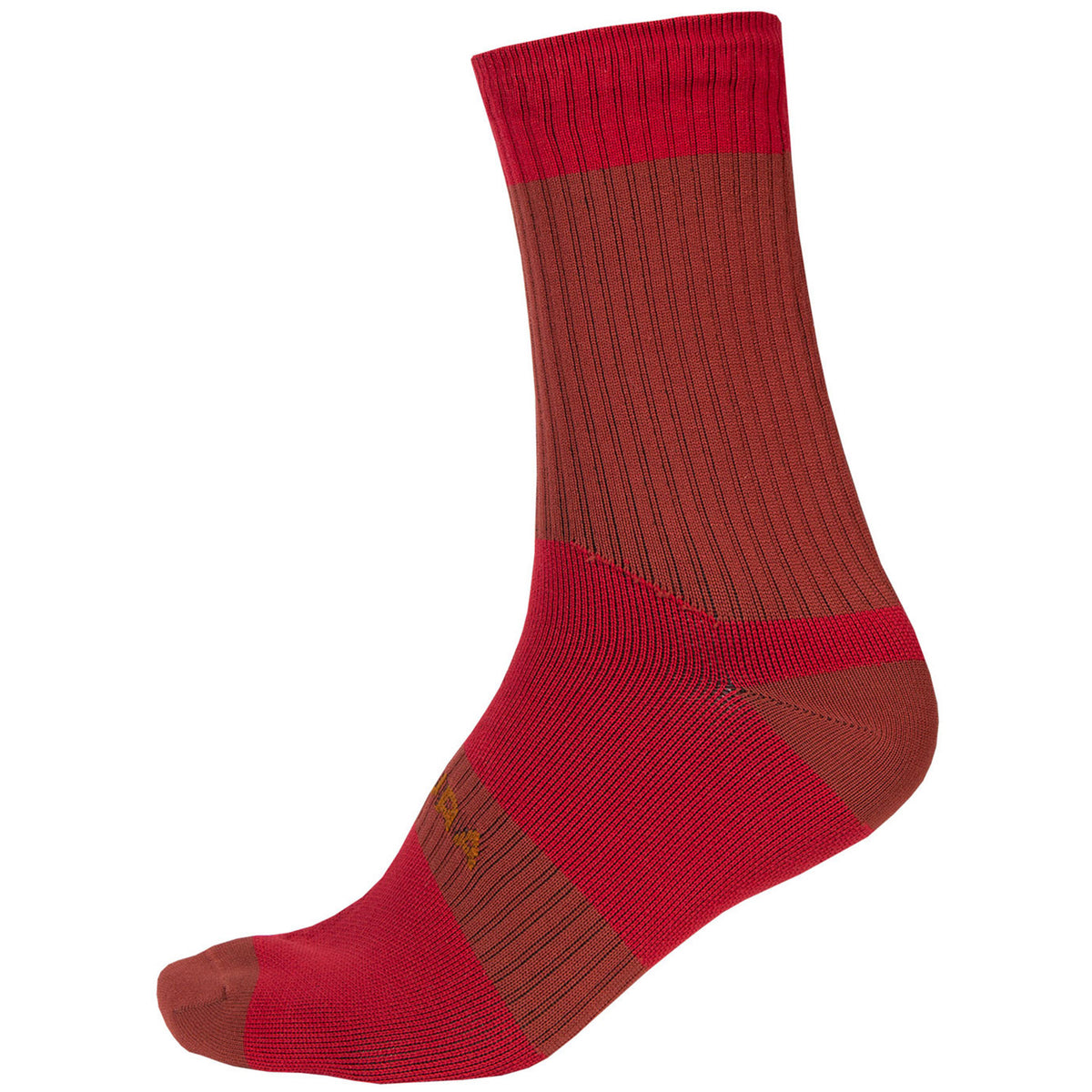 Endura Hummvee II Waterproof Bike Socks Rust Red