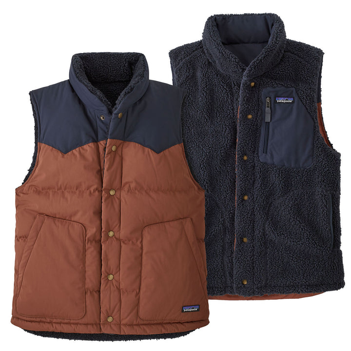 Patagonia Reversible Bivy Down Vest - Men's Fox Red