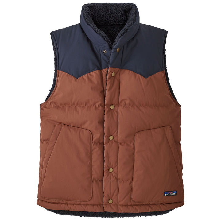 Patagonia Reversible Bivy Down Vest - Men's Fox Red