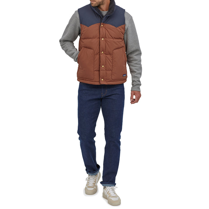 Patagonia Reversible Bivy Down Vest - Men's Fox Red
