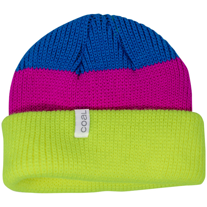 Coal The Frena Beanie - Toddlers' Neon Yellow Stripe