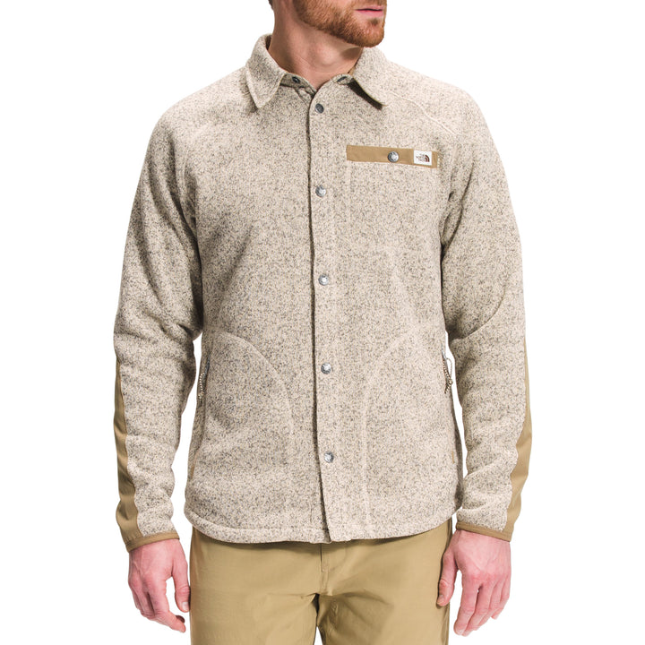 The North Face Gordon Lyon Shacket - Men's Bleached Sand Heather/Kelp Tan