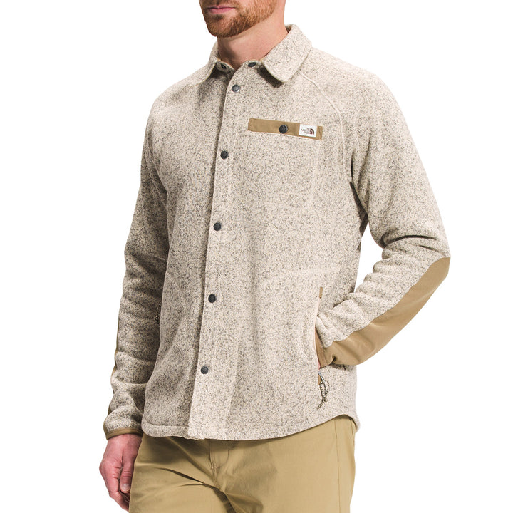The North Face Gordon Lyon Shacket - Men's Bleached Sand Heather/Kelp Tan