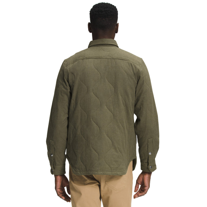 The North Face Quilted Overshirt - Men's Burnt Olive Green Heather/New Taupe Green