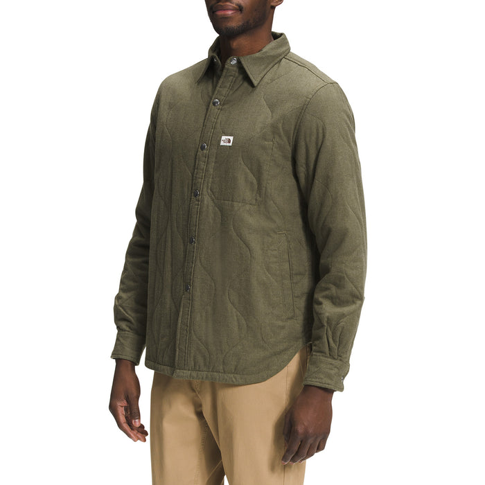 The North Face Quilted Overshirt - Men's Burnt Olive Green Heather/New Taupe Green