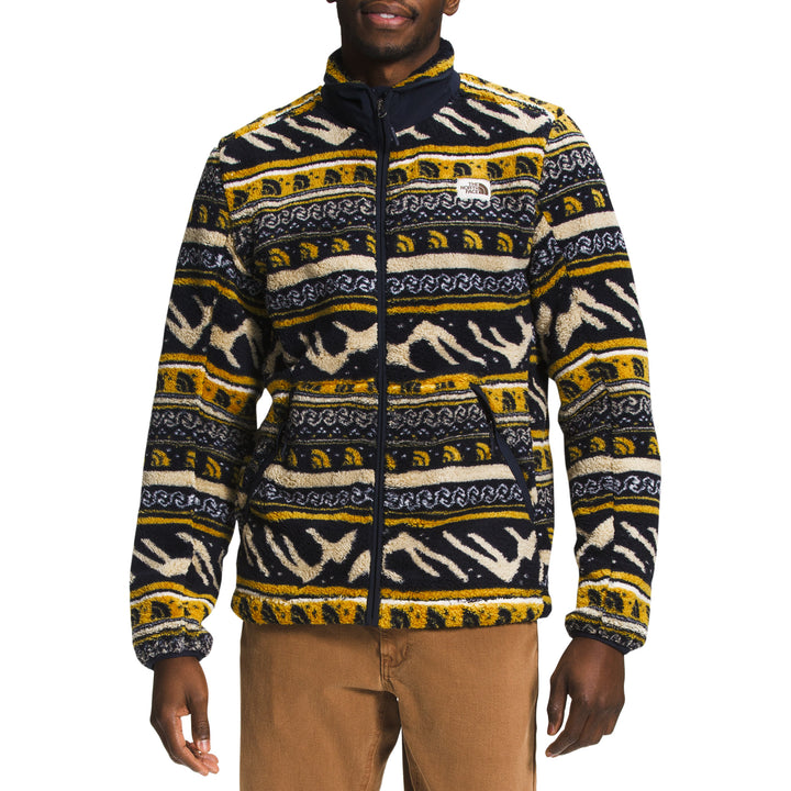 The North Face Printed Campshire Full Zip Jacket - Men's Arrowwood Yellow TNF Mountain Fairisle Print