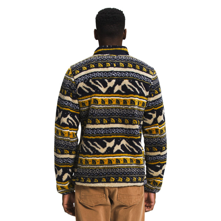The North Face Printed Campshire Full Zip Jacket - Men's Arrowwood Yellow TNF Mountain Fairisle Print