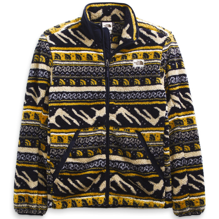 The North Face Printed Campshire Full Zip Jacket - Men's Arrowwood Yellow TNF Mountain Fairisle Print