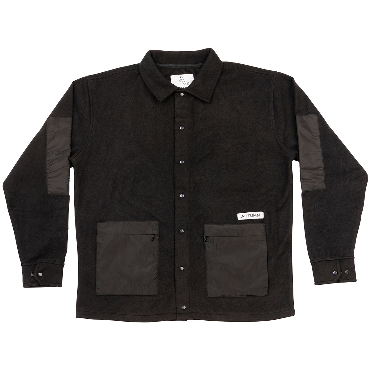 Autumn Evergreen Fleece Shacket - Men's Black