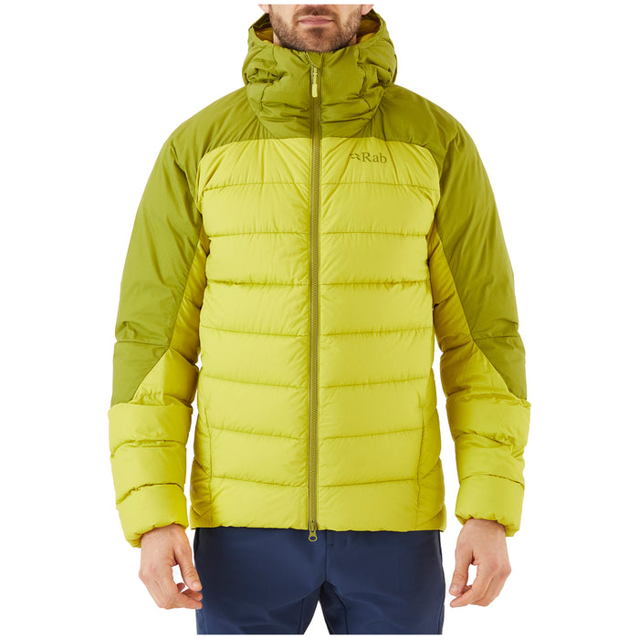 Rab® Infinity Alpine Down Jacket - Men's Aspen Green/Zest