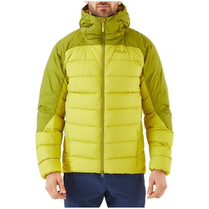 Rab® Infinity Alpine Down Jacket - Men's Aspen Green/Zest
