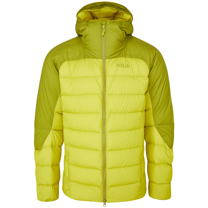 Rab® Infinity Alpine Down Jacket - Men's Aspen Green/Zest