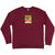 Autumn Cherry Leaves Crewneck Sweatershirt - Men's Burgundy