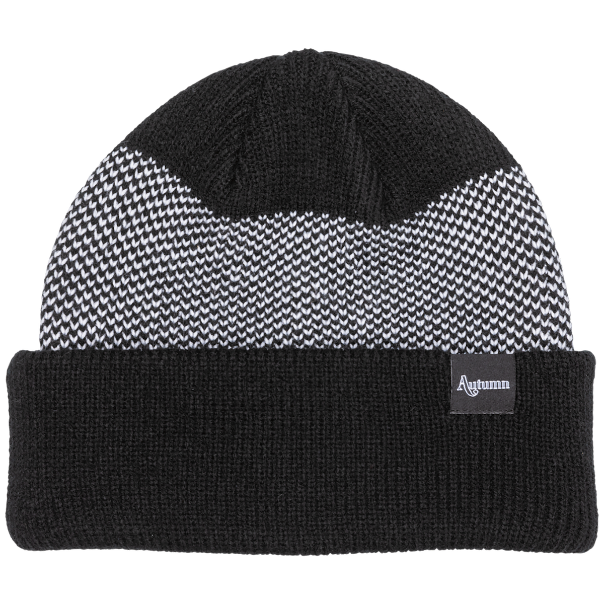 Autumn Simple Birdseye Beanie Black