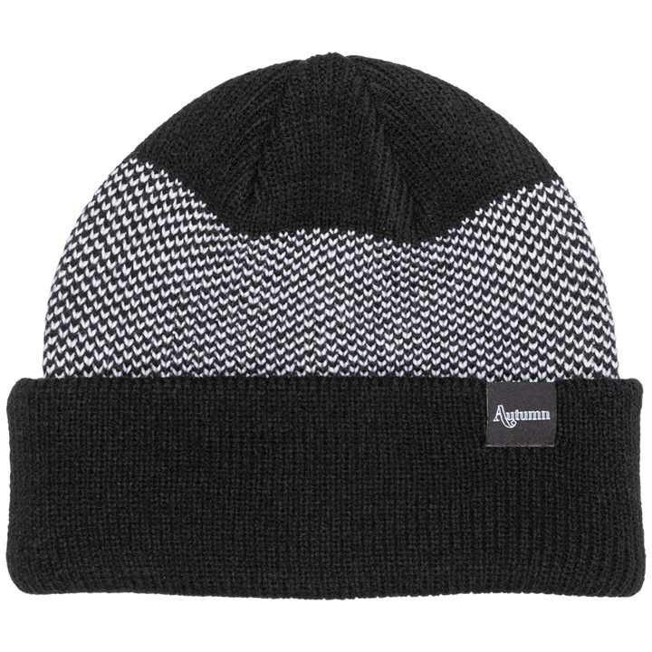 Autumn Simple Birdseye Beanie Black