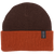 Autumn Select Blocked Beanie Burnt Orange/Brown