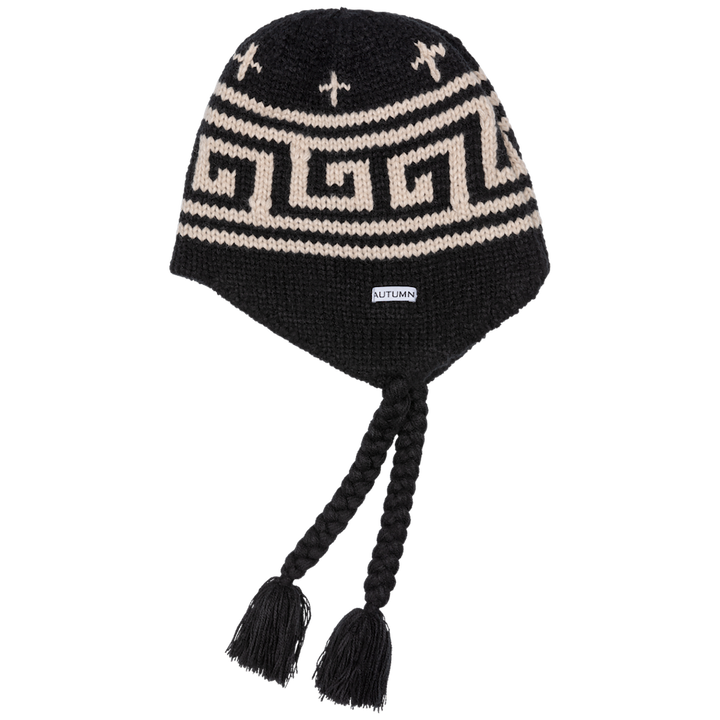 Autumn Niseko Earflap Beanie Black