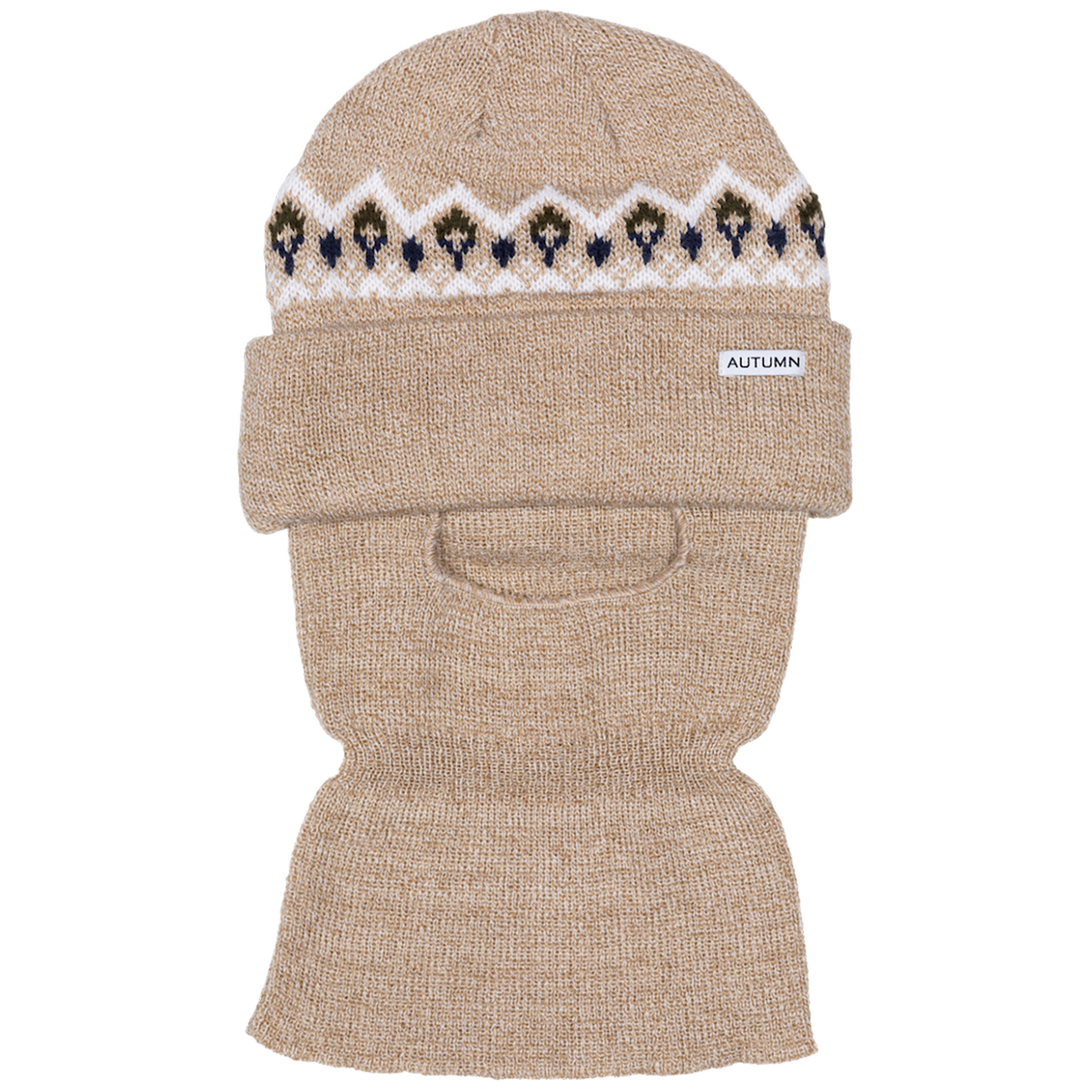 Autumn Mask Beanie Oatmeal