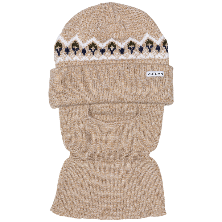 Autumn Mask Beanie Oatmeal