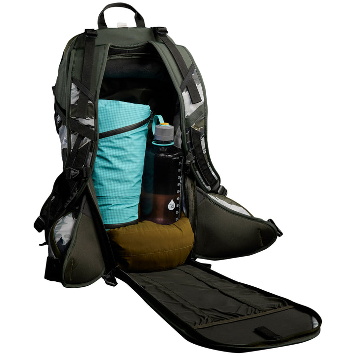 The North Face Snomad 23 Backpack Rocko Green Multi Camo Print/Rosin Green