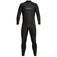 XCEL 4/3 Axis Back Zip Wetsuit Black::Black