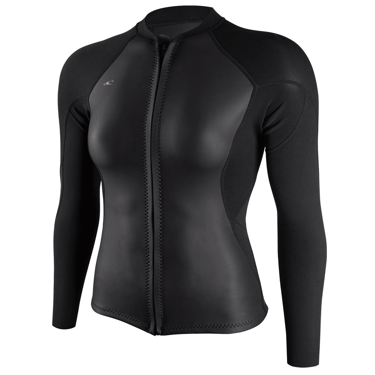 O'Neill 1.5mm Bahia Full Zip Wetsuit Jacket - Women's Glide Black/Black/Black