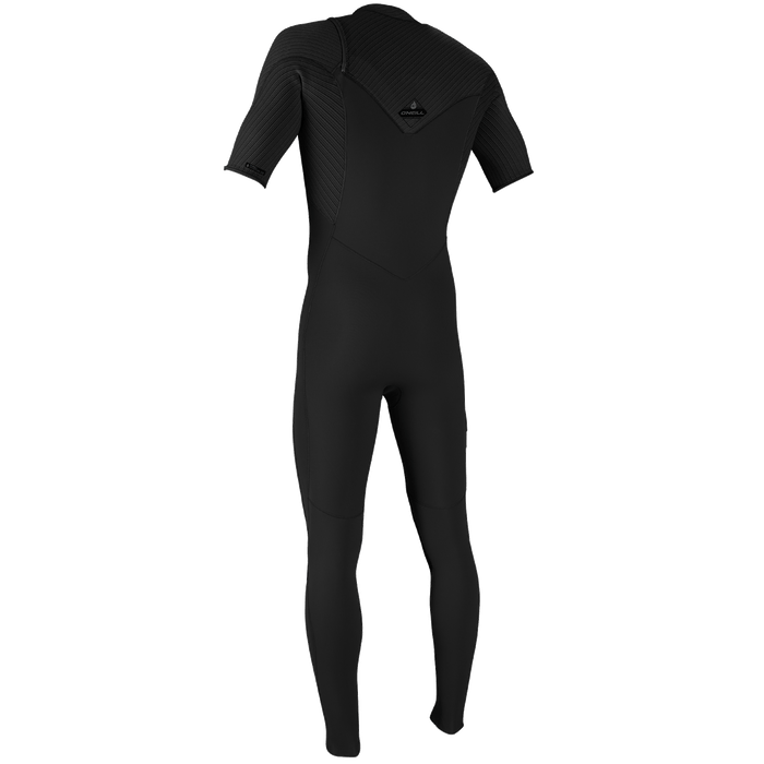 O'Neill 2mm Hyperfreak Chest Zip Short Sleeve Wetsuit Black/Black
