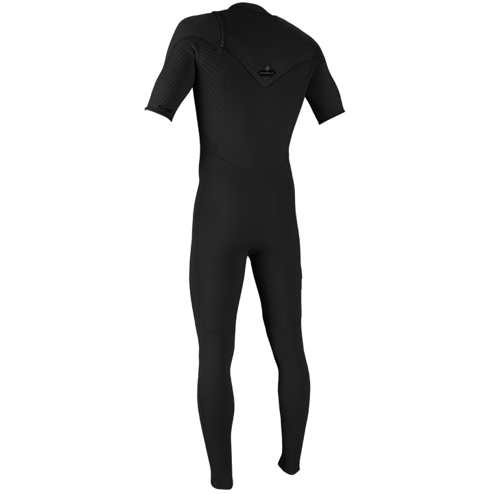 O'Neill 2mm Hyperfreak Chest Zip Short Sleeve Wetsuit Black/Black