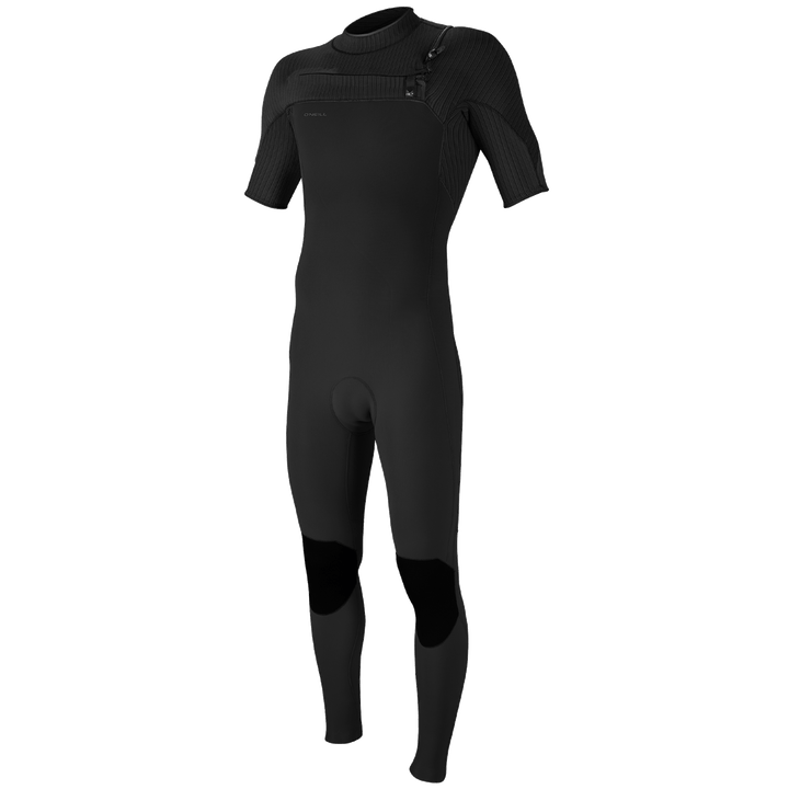 O'Neill 2mm Hyperfreak Chest Zip Short Sleeve Wetsuit Black/Black