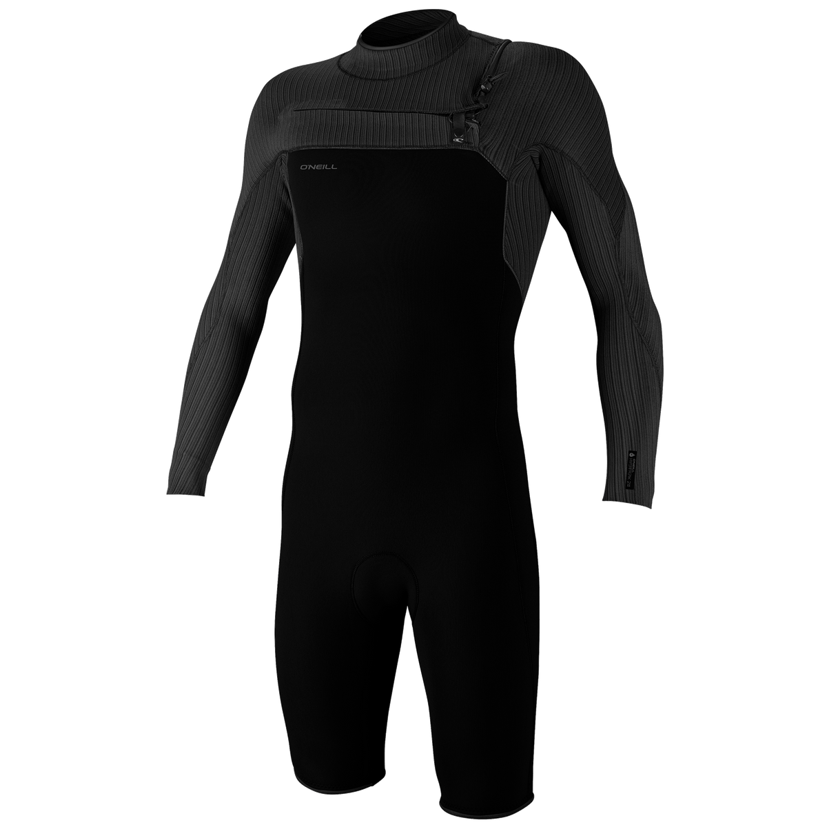 O'Neill 2mm Hyperfreak Chest Zip Long Sleeve Spring Suit Black