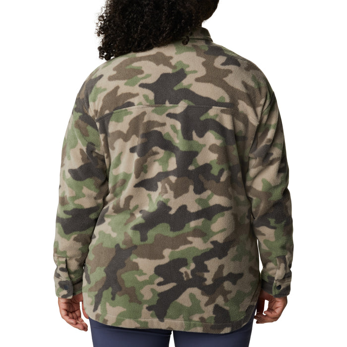 Columbia Benton Springs Plus Size Shirt Jacket - Women's Cypress Trad Camo