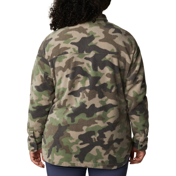 Columbia Benton Springs Plus Size Shirt Jacket - Women's Cypress Trad Camo