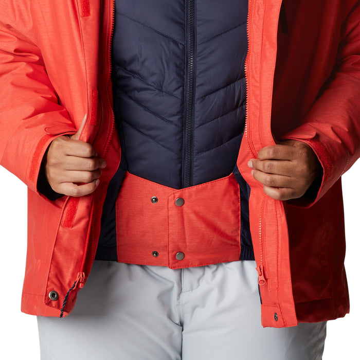 Columbia Whirlibird IV Interchange Plus Size Jacket - Women's Bold Orange Crossdye