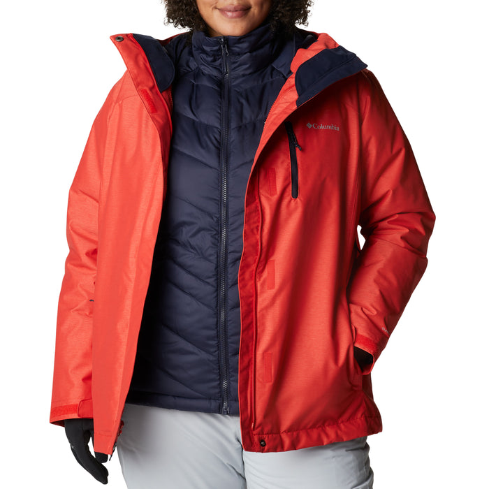Columbia Whirlibird IV Interchange Plus Size Jacket - Women's Bold Orange Crossdye