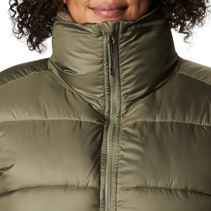 Columbia Leadbetter Point Sherpa Hybrid Plus Size Jacket - Women's Stone Green, Cypress Mod Camo Print
