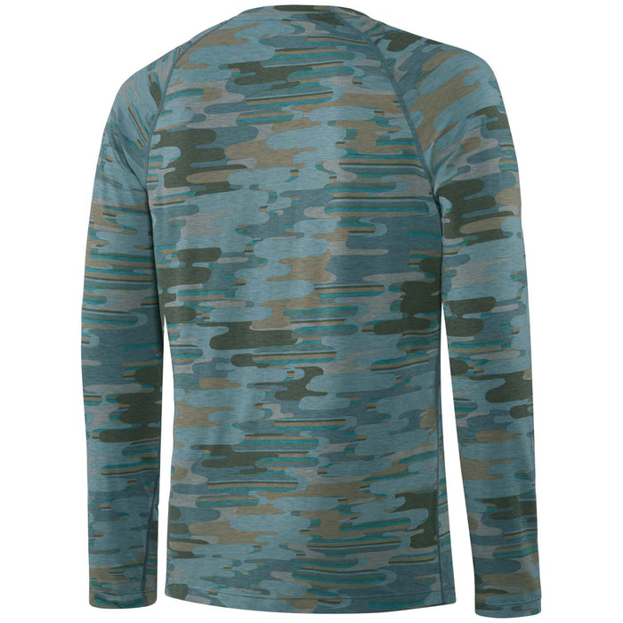 Saxx Viewfinder Base Layer Crew - Men's Blue Up in Smoke Camo